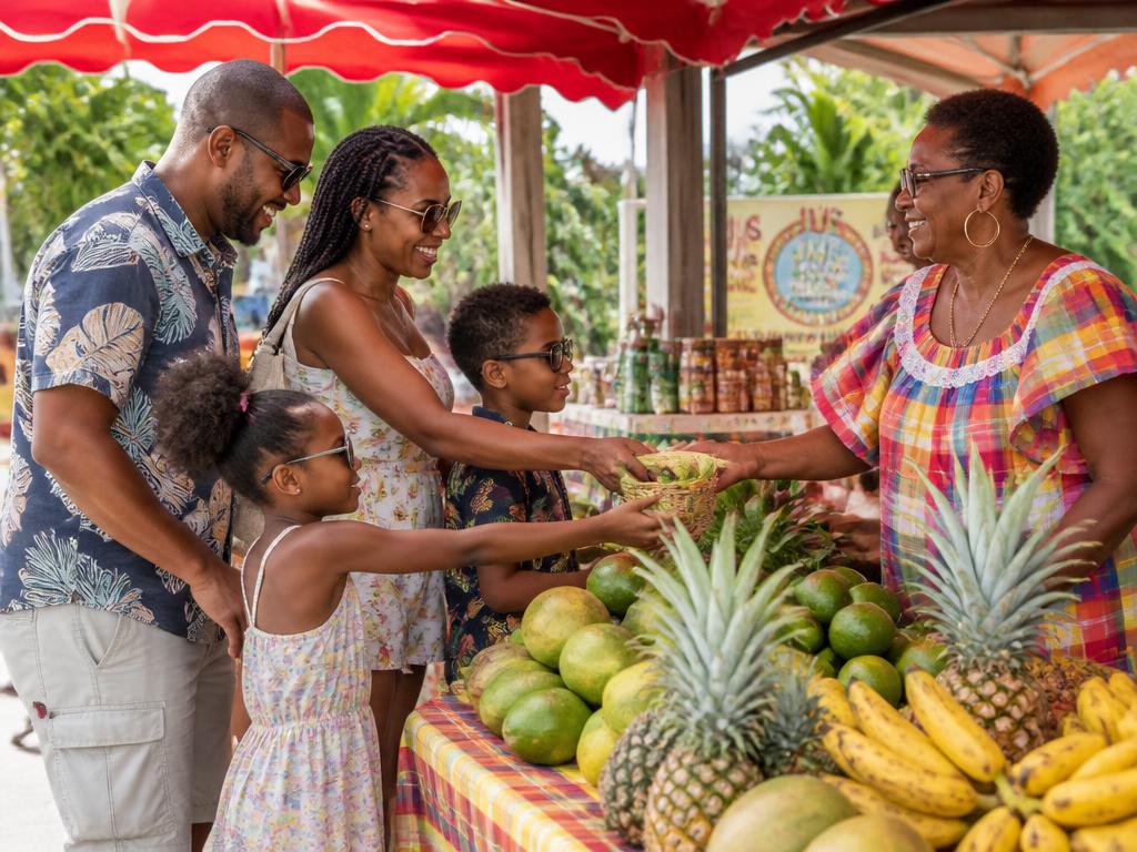 Commerçants locaux en Guadeloupe